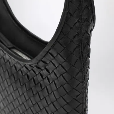 Bottega Veneta Brown Veneto Crossbody Bag In Black