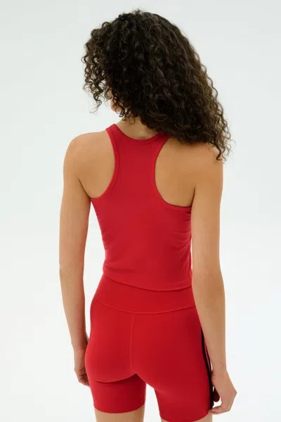 Splits59 Ashby Rib Crop Tank Pirate Red