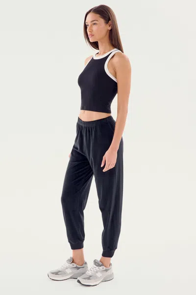 Splits59 Kiki Rib Crop Tank In Blue