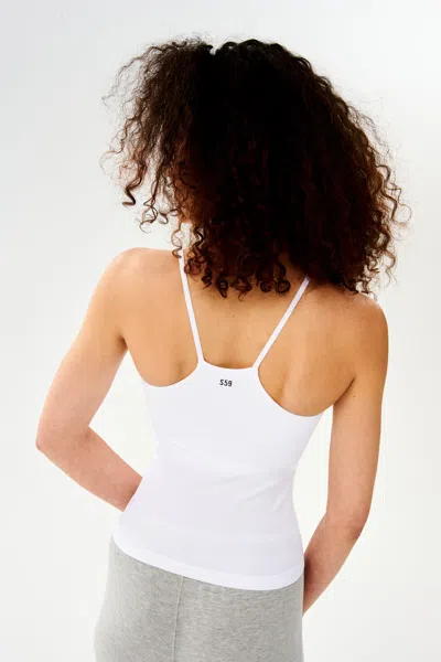 Splits59 Loren Seamless Waist Length Tank Top In White