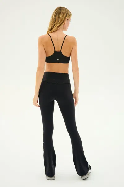 Splits59 Raquel Stripe High-waisted Flare Pant In Black