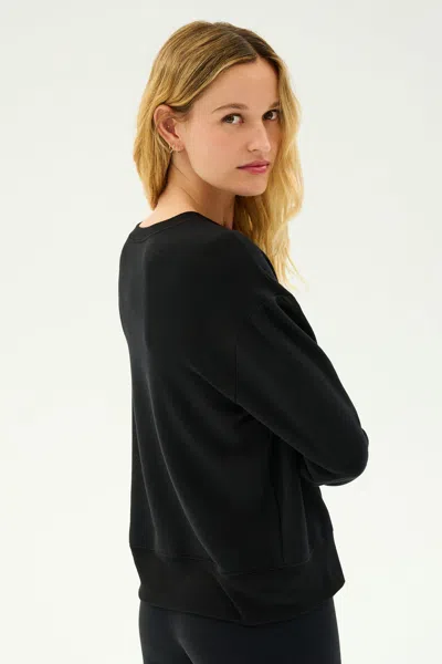 Splits59 Womens Black Black Sonja Relaxed-fit Stretch-woven Sweatshirt In Black