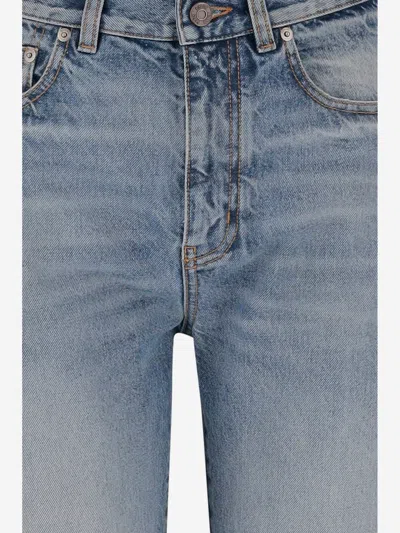 Chloé Patchwork Denim Jeans In Blue