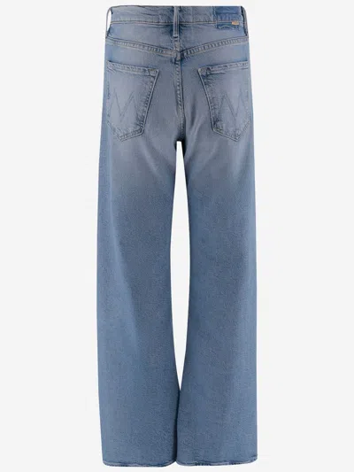 Mother The Ditcher Hover Cropped Jeans In Blue