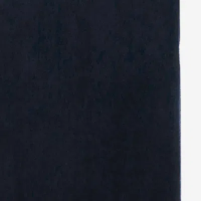 Vince Rectangular Navy Cashmere Scarf In Blue