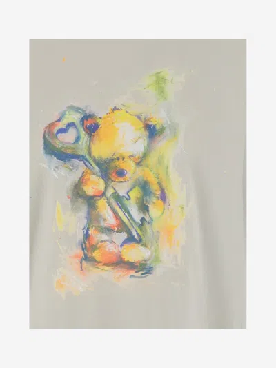 We11 Done Taupe Teddy Print T-shirt