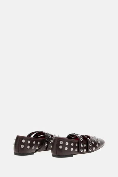 Stella Mccartney Ryder Popper Ballerinas In Brown
