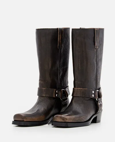 Paris Texas Roxy Boot Texan Boots In Black Leather