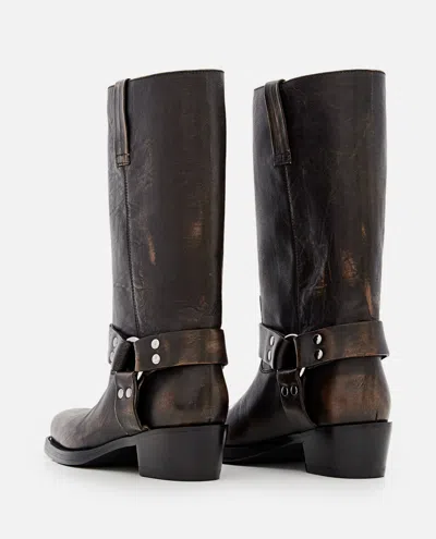 Paris Texas Roxy Boot Texan Boots In Black Leather