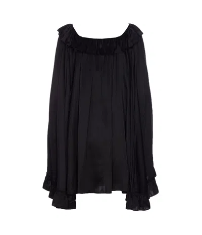 Chloé Shirt With Volant In Black