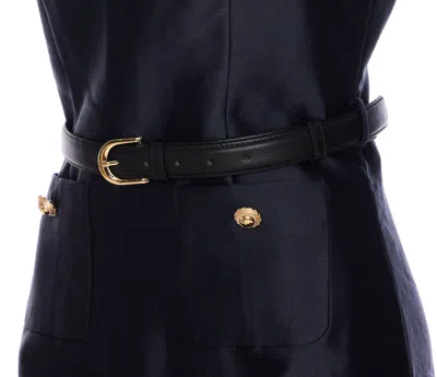 Self-portrait Sleeveless Dress With Pockets Self Portrait In Blue