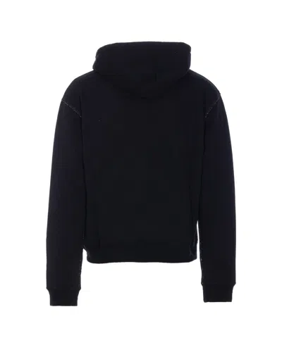 Valentino Garavani Hoodie With Logo Print In Black