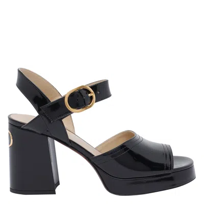 Valentino Fawcette Platform Sandal In Black