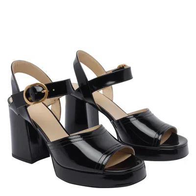 Valentino Fawcette Platform Sandal In Black