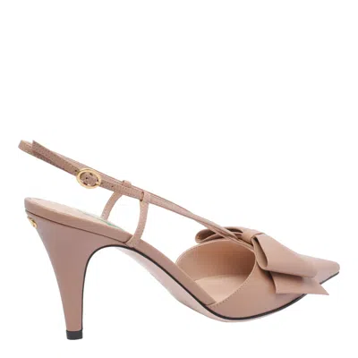 Valentino 'bowow' Slingback With Pointed Toe And Stiletto Heel