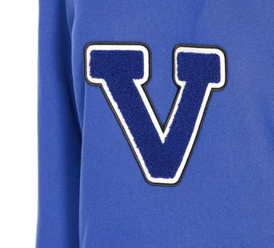 Valentino Blue Cotton "v" College Sweatshirt