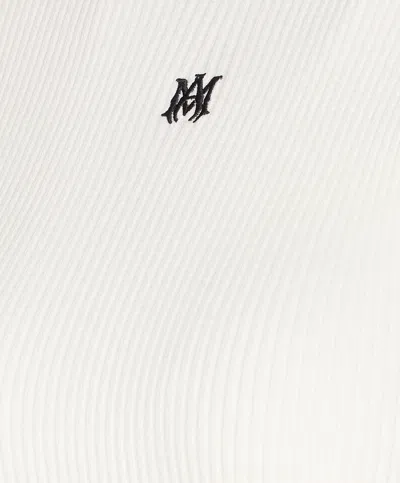 Amiri Crewneck Crop Top Contrast Trim