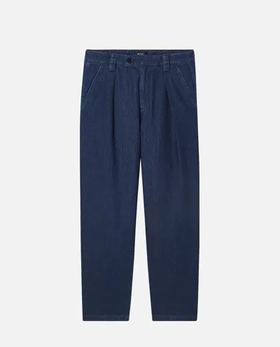 Apc A.p.c. "renato" Pants In Blue