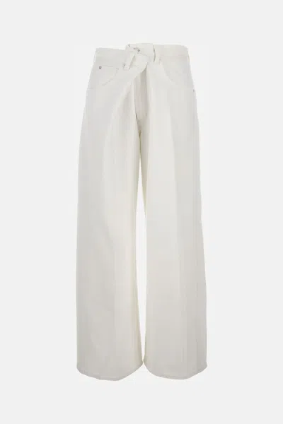 Agolde Wide Jeans Vana Fold White