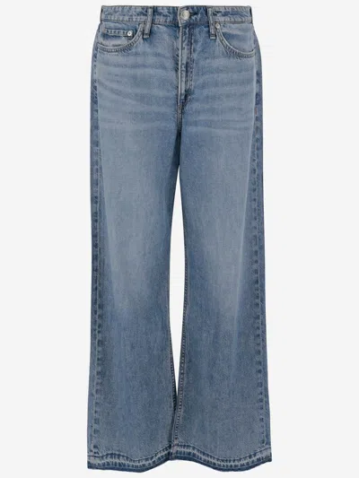 Rag & Bone Cotton Blend Jeans In Blue
