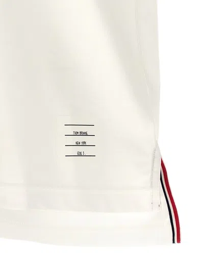 Thom Browne 'rwb Knit Trim' T-shirt In White