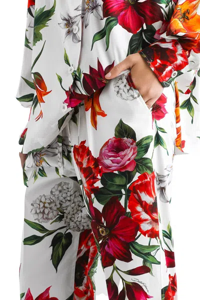 Dolce & Gabbana Elasticated Waist Floral Print Trousers