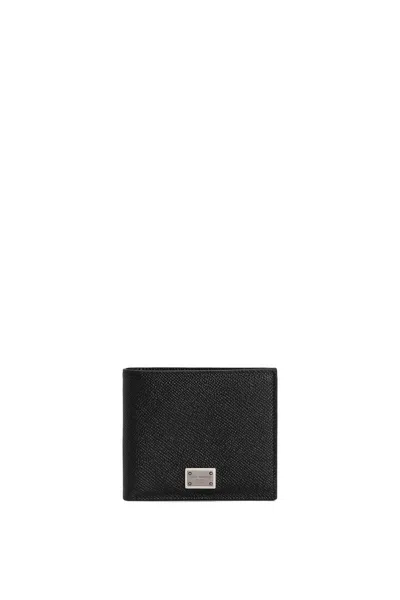 Dolce & Gabbana Dolce&gabbana Black Leather Wallet With Logo