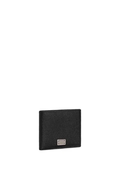 Dolce & Gabbana Dolce&gabbana Black Leather Wallet With Logo