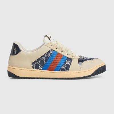 Gucci Womens Screener Sneaker With Crystals Gg In Multi