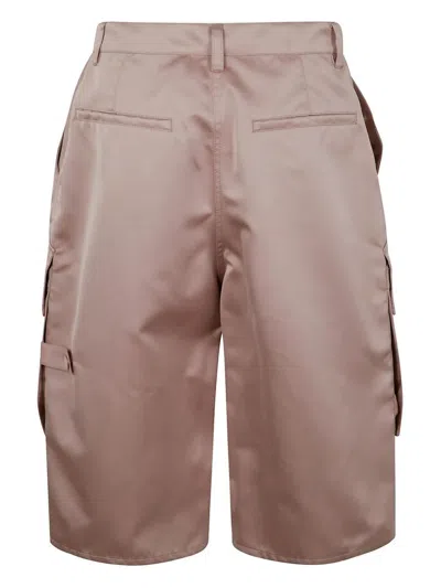N°21 Polyester Bermuda Shorts In Neutral