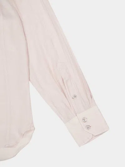 Tom Ford Classic Button-down Shirt With Structured Collar In Neutral