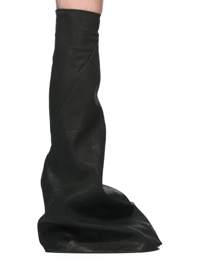Rick Owens Drkshdw Drkshdw By Rick Owens Boot-shaped Sneakers With Shark-tooth Rubber Sole