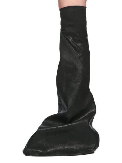 Rick Owens Drkshdw Drkshdw By Rick Owens Boot-shaped Sneakers With Shark-tooth Rubber Sole