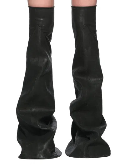 Rick Owens Drkshdw Drkshdw By Rick Owens Boot-shaped Sneakers With Shark-tooth Rubber Sole