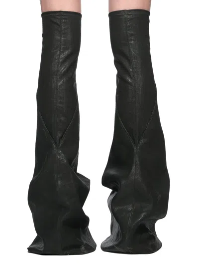 Rick Owens Drkshdw Drkshdw By Rick Owens Boot-shaped Sneakers With Shark-tooth Rubber Sole