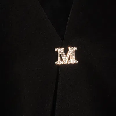 Max Mara Black Serra Capes In Black