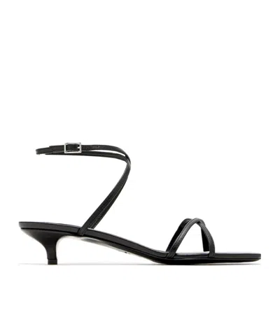 Totême 35mm Leather Crossover Sandals In Blue