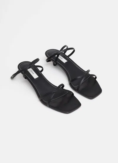 Totême 35mm Leather Crossover Sandals In Blue