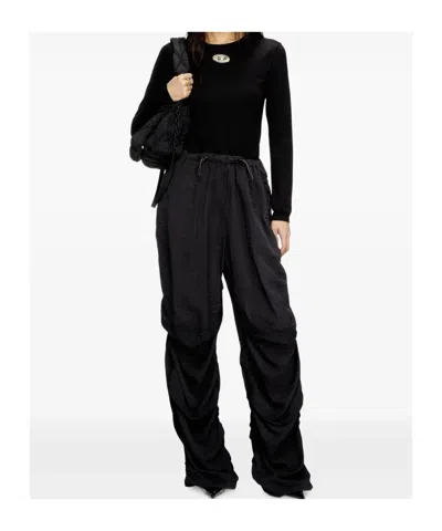 Diesel Long Sleeve Sweater In Black