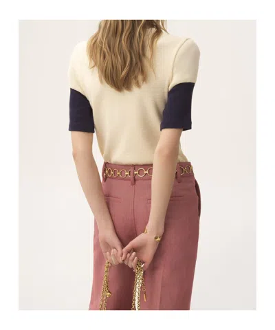 Chloé Chloe' Women Fitted Logo T-shirt In White