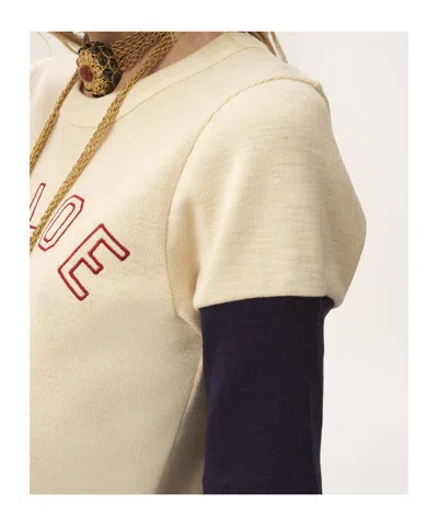 Chloé Chloe' Women Fitted Logo T-shirt In White