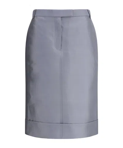 Thom Browne Midi Skirt In Gray