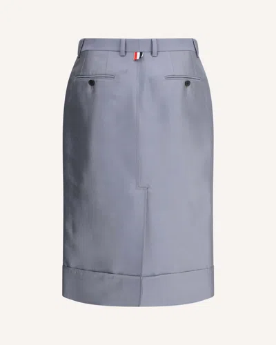 Thom Browne Midi Skirt In Gray