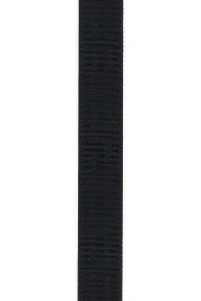 Versace Medusa Head Calf Leather Belt In Black