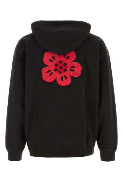 Kenzo Boke Flower Oversize Hoodie In Black