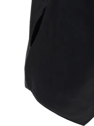 The Row Draped Asymmetric Sleeveless Top Design In Black