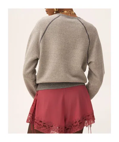 Chloé Logo Embroidered Fleece Sweatshirt