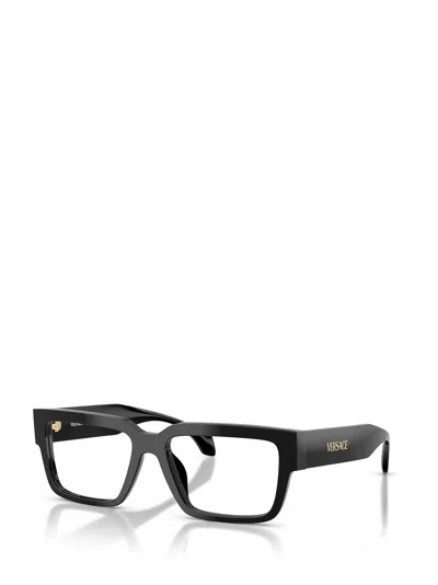 Versace Rectangle-frame Sunglasses In Black