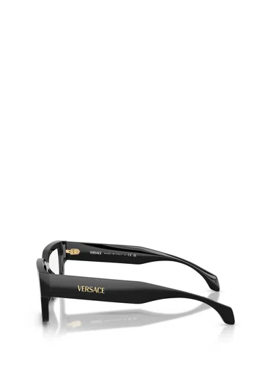 Versace Rectangle-frame Sunglasses In Black