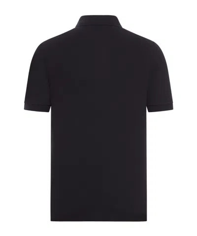 Stone Island Mens Black Brand-patch Regular-fit Stretch-cotton Polo Shirt Xl
